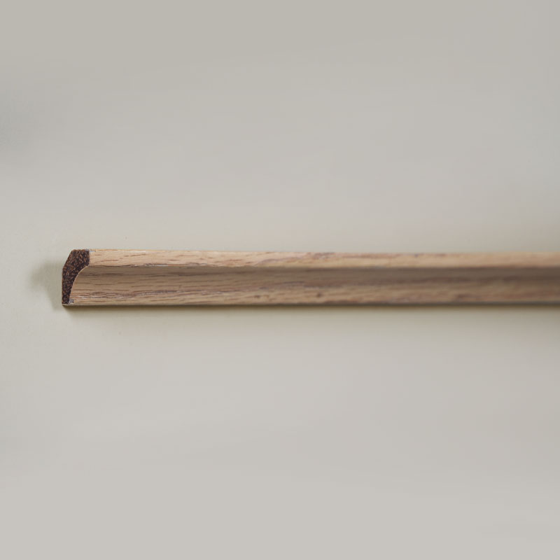 Vnitřní rohová lišta z masivního dřeva / lišta Scotia (obalená dýhou z červeného dubu + barva) - Barva dubu 3/5' x 3/5'
