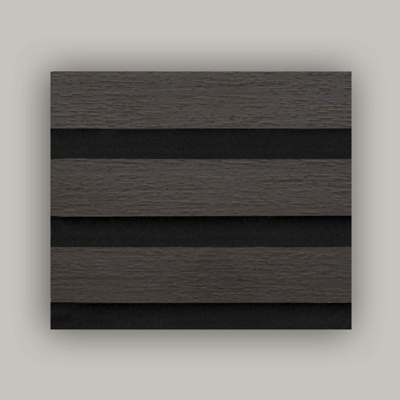 Stěna mřížky/akustický stěnový panel (jednostranně obalené PVC) – dřevo-zrno / kamenné zrno / plná barva 2400/2700 mm x 600 mm