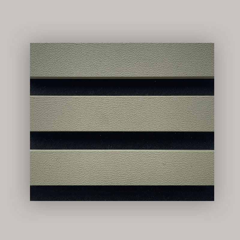 Stěna mřížky/akustický nástěnný panel (jednostranně obalené PVC) – tkanina/zrno kůže 2400/2700 mm × 600 mm