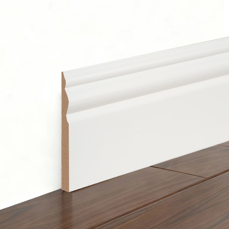 MDF soklová deska (výplňový základ a perleťově bílá) 3/5' x 3 7/8'